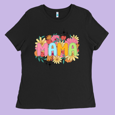 Floral Mama Ladies Tee Designed By Jahusdesignshop