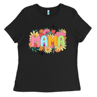 Black floral mama Ladies Tee - JahusDesignShop