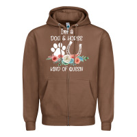 Chestnut Im A Dog And Horse Kind Of Queen Zipper Hoodie - Bettercallsaul