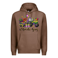 Chestnut mardi gras tractor Premium Hoodie - CowGirlArtShop
