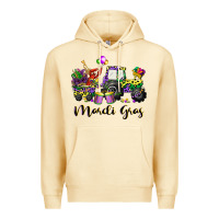 Pina Colada mardi gras tractor Premium Hoodie - CowGirlArtShop