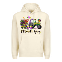 Sandshell mardi gras tractor Premium Hoodie - CowGirlArtShop