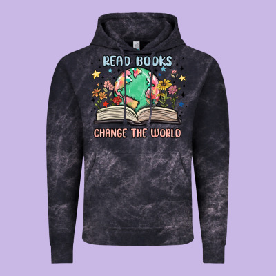 Book Lover Vintage Hoodie Designed By Maliassmallbusiness