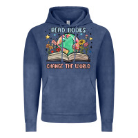 Vintage Denim book lover Vintage Hoodie - MaliasSmallBusiness