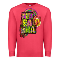 Cardinal mardi gras alabama map Premium Sweatshirt - CowGirlArtShop