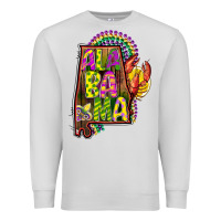 Dove Grey mardi gras alabama map Premium Sweatshirt - CowGirlArtShop