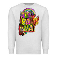 Oatmeal Heather mardi gras alabama map Premium Sweatshirt - CowGirlArtShop