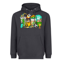 Smoke Football coffee cups Heavyweight Hoodie - HowdyJamesFarm