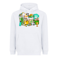 White Football coffee cups Heavyweight Hoodie - HowdyJamesFarm