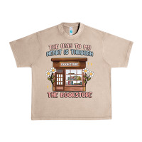 French Oak the way to my heart is through the bookstore Urban Heavy Tee - MaliasSmallBusiness