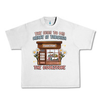 Lunar Rock the way to my heart is through the bookstore Urban Heavy Tee - MaliasSmallBusiness