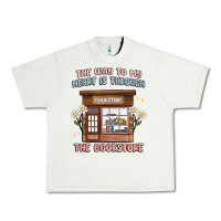 Pistachio the way to my heart is through the bookstore Urban Heavy Tee - MaliasSmallBusiness
