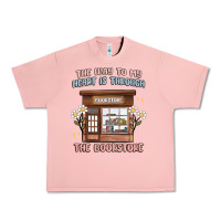 Salmon the way to my heart is through the bookstore Urban Heavy Tee - MaliasSmallBusiness