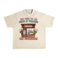Sandshell the way to my heart is through the bookstore Urban Heavy Tee - MaliasSmallBusiness