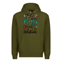 Army Green merry christmas Premium Hoodie - JahusDesignShop