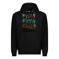 Black merry christmas Premium Hoodie - JahusDesignShop
