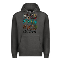 Charcoal Heather merry christmas Premium Hoodie - JahusDesignShop