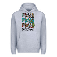 Heather Grey merry christmas Premium Hoodie - JahusDesignShop