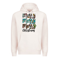 Pale Pink merry christmas Premium Hoodie - JahusDesignShop