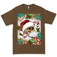 Christmas Hippie Skeleton Santa Premium Tee | Teevron