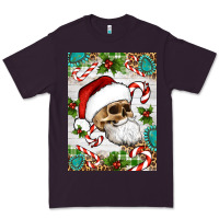 Plum Christmas hippie skeleton santa Premium Tee - Artiststas