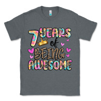 Charcoal Heather 7 years of being awesome Classic Tee - MaliasSmallBusiness