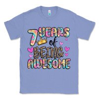 Colony Blue 7 years of being awesome Classic Tee - MaliasSmallBusiness
