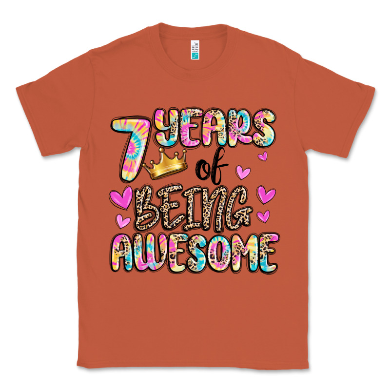 7 Years Of Being Awesome Classic Tee by MaliasSmallBusiness | Teevron