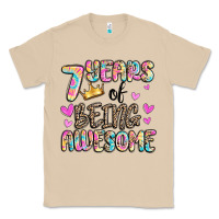 Mushroom 7 years of being awesome Classic Tee - MaliasSmallBusiness