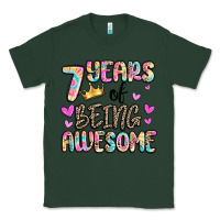 Sports Green 7 years of being awesome Classic Tee - MaliasSmallBusiness