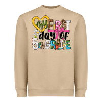 My First Day Of 5th Grade Heavyweight Sweatshirt | Teevron