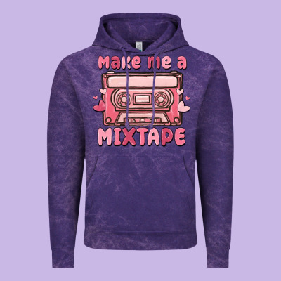 Make Me A Mixtape Vintage Hoodie Designed By Maliassmallbusiness