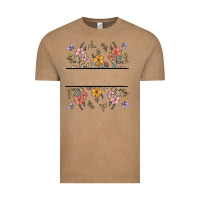 Vintage Coffee wildflower your text here Vintage Tee - MaliasSmallBusiness