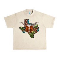 Sandshell longhorn texas map Urban Heavy Tee - AdoDesignShop