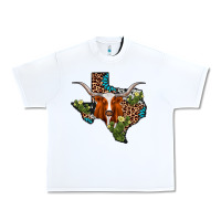 White longhorn texas map Urban Heavy Tee - AdoDesignShop