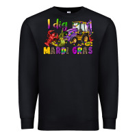 Black i dig mardi gras Premium Sweatshirt - CowGirlArtShop