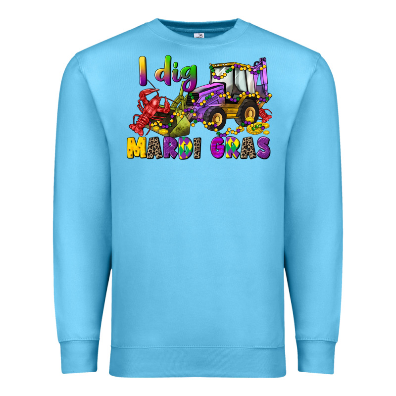 I Dig Mardi Gras Premium Sweatshirt by CowGirlArtShop | Teevron