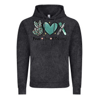 Vintage Black peace love phlebotomy Vintage Hoodie - MaliasSmallBusiness