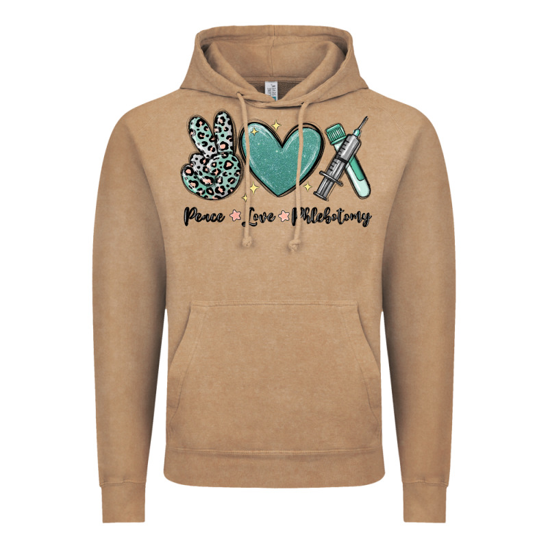 Peace Love Phlebotomy Vintage Hoodie by MaliasSmallBusiness | Teevron