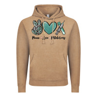 Vintage Coffee peace love phlebotomy Vintage Hoodie - MaliasSmallBusiness