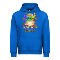 Cobalt LGBTQ+ Messy Bun With Snacks Urban Hoodie - BundleAndBundleShop
