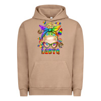 Pigment Burro LGBTQ+ Messy Bun With Snacks Urban Hoodie - BundleAndBundleShop