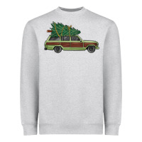 Heather Grey christmas vacation car Heavyweight Sweatshirt - MaliasSmallBusiness