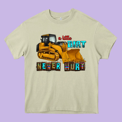 A Little Dirt Never Hurt Heavy Core Tee Designed By Adodesignshop