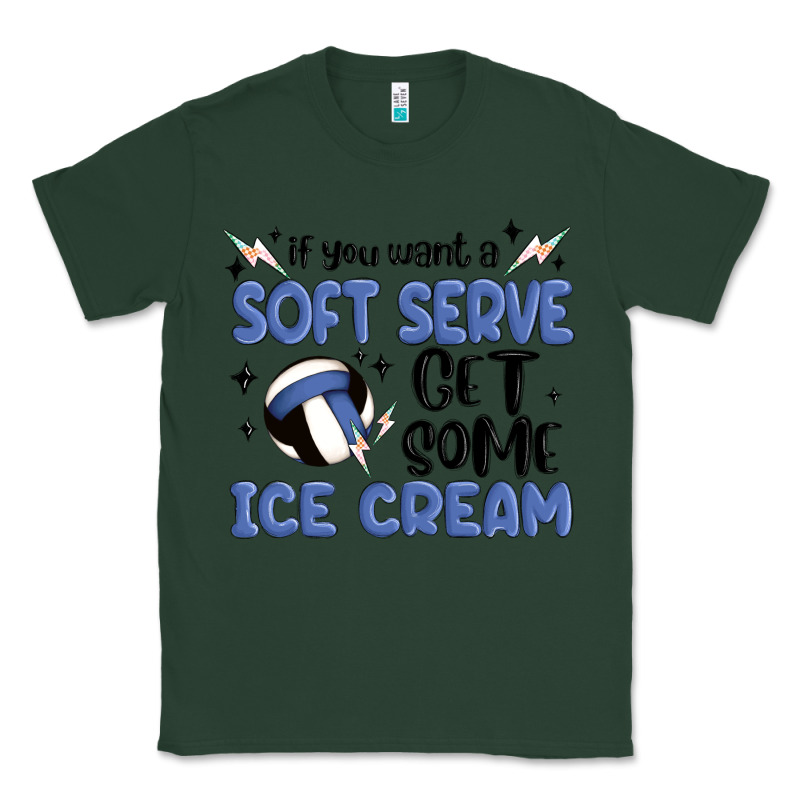 If You Want A Soft Serve Get Some Ice Cream Classic Tee by MaliasSmallBusiness | Teevron