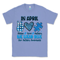 Colony Blue in april we wear blue Classic Tee - JahusDesignShop