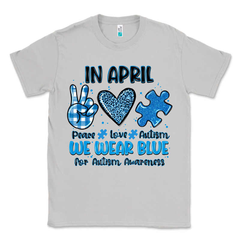 In April We Wear Blue Classic Tee by JahusDesignShop | Teevron
