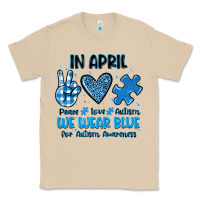 Mushroom in april we wear blue Classic Tee - JahusDesignShop