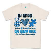 Natural in april we wear blue Classic Tee - JahusDesignShop