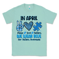 Seafoam in april we wear blue Classic Tee - JahusDesignShop